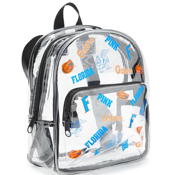 VS PINK UNIVERSITY OF FLORIDA CLEAR MICRO BACKPACK main image 2